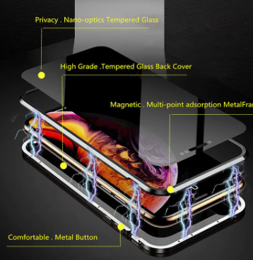 Magnetic Tempered Glass Cases