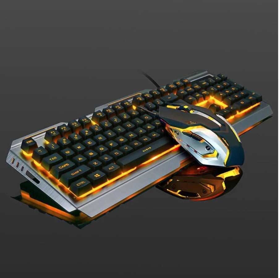 Mechanical Feel Gaming Keyboard and Mouse Set