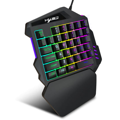 One-Handed Gaming Keyboard Set